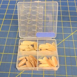 96 Artificial Nails (4 Colors 24ct Each) File & Adhesive Tabs in Divide BOX